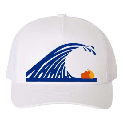 Wave Of Blue Cats For Kamala Funny Trump For Ladies For Guy Yupoong Adult 5-Panel Trucker Hat