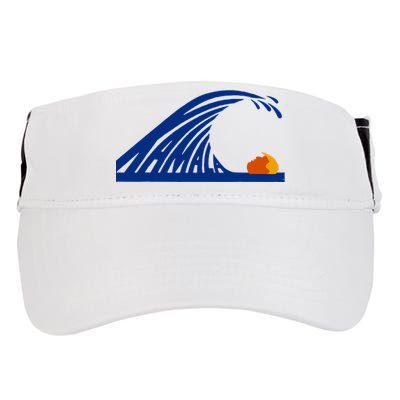 Wave Of Blue Cats For Kamala Funny Trump For Ladies For Guy Adult Drive Performance Visor