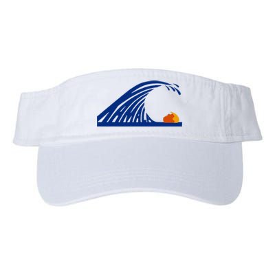 Wave Of Blue Cats For Kamala Funny Trump For Ladies For Guy Valucap Bio-Washed Visor