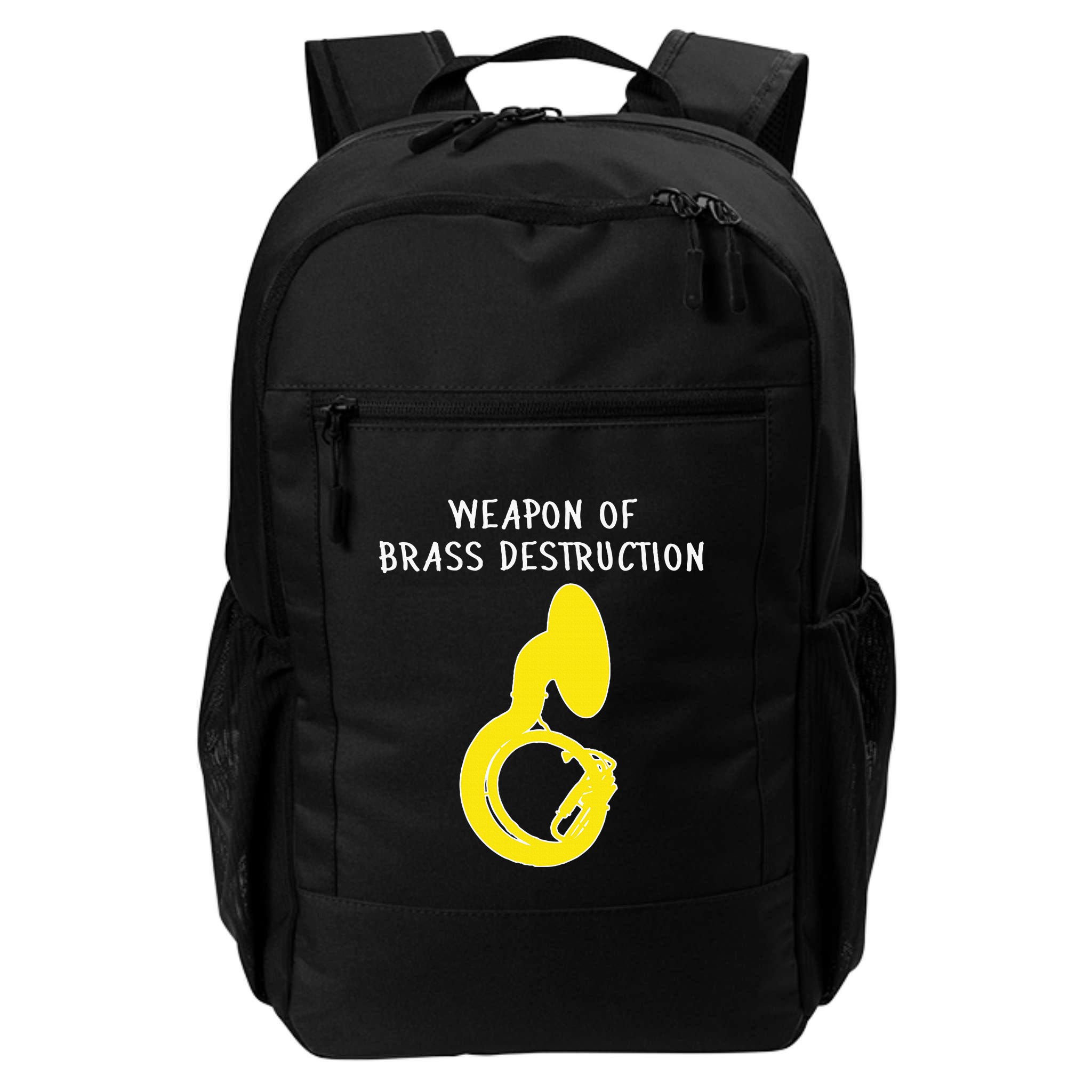 Weapon Of Brass Destruction Humorous Sousaphone Backpack