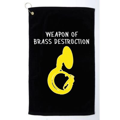 Weapon Of Brass Destruction Humorous Sousaphone Golf Towel