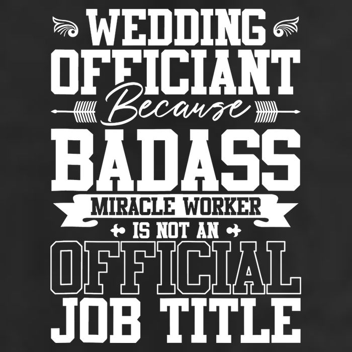 Wedding Officiant Because Badass Miracle Worker Adult Drive Performance Visor