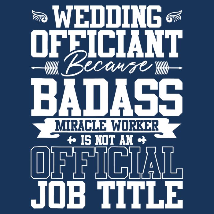 Wedding Officiant Because Badass Miracle Worker Flatbill Hat