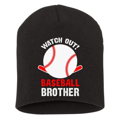 Watch out Baseball Brother Short Acrylic Beanie