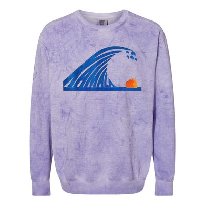 Wave Of Blue Wave Wave Of Blue Cats The Madam Bule Wave Colorblast Crewneck Sweatshirt