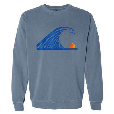 Wave Of Blue Wave Wave Of Blue Cats The Madam Bule Wave Garment-Dyed Sweatshirt