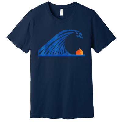 Wave Of Blue Wave Wave Of Blue Cats The Madam Bule Wave Premium T-Shirt