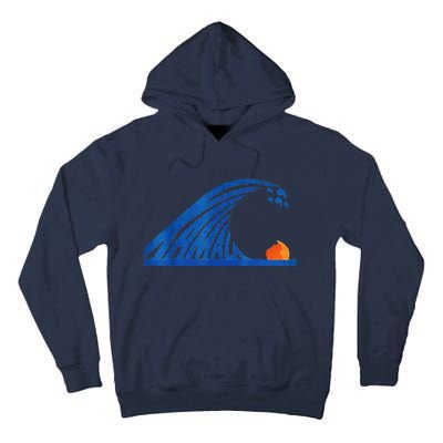 Wave Of Blue Wave Wave Of Blue Cats The Madam Bule Wave Tall Hoodie