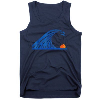 Wave Of Blue Wave Wave Of Blue Cats The Madam Bule Wave Tank Top