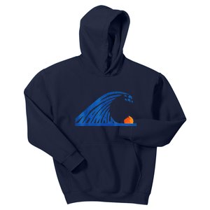 Wave Of Blue Wave Wave Of Blue Cats The Madam Bule Wave Kids Hoodie