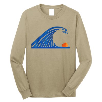 Wave Of Blue Wave Wave Of Blue Cats The Madam Bule Wave Long Sleeve Shirt