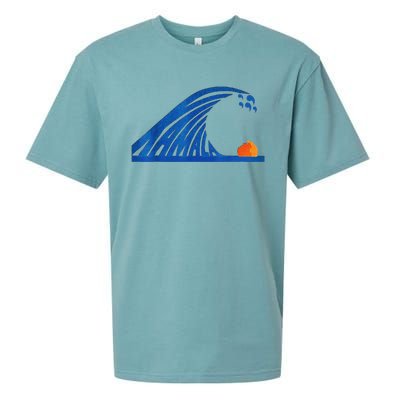 Wave Of Blue Wave Wave Of Blue Cats The Madam Bule Wave Sueded Cloud Jersey T-Shirt