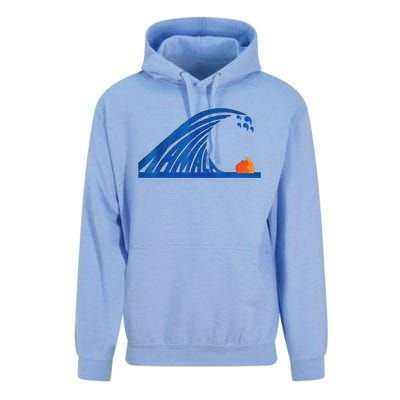 Wave Of Blue Wave Wave Of Blue Cats The Madam Bule Wave Unisex Surf Hoodie