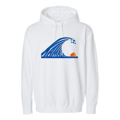 Wave Of Blue Wave Wave Of Blue Cats The Madam Bule Wave Garment-Dyed Fleece Hoodie