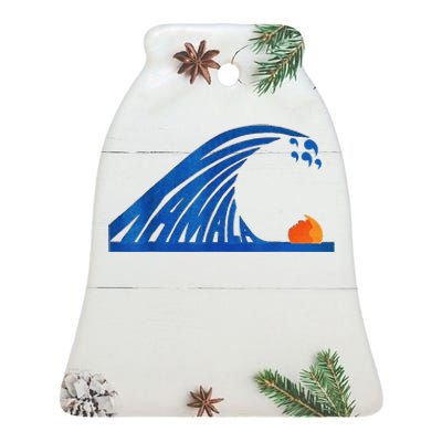 Wave Of Blue Wave Wave Of Blue Cats The Madam Bule Wave Ceramic Bell Ornament