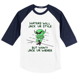 Wizard Of Barge Haters Will Jack Ur Style But Won’T Jack Ur Wiener Baseball Sleeve Shirt