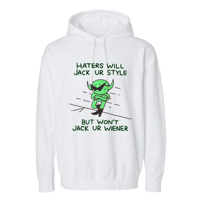 Wizard Of Barge Haters Will Jack Ur Style But Won’T Jack Ur Wiener Garment-Dyed Fleece Hoodie