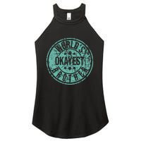 Worlds Okayest Brother Funny Sibling Birthday Women's Perfect Tri Rocker Tank