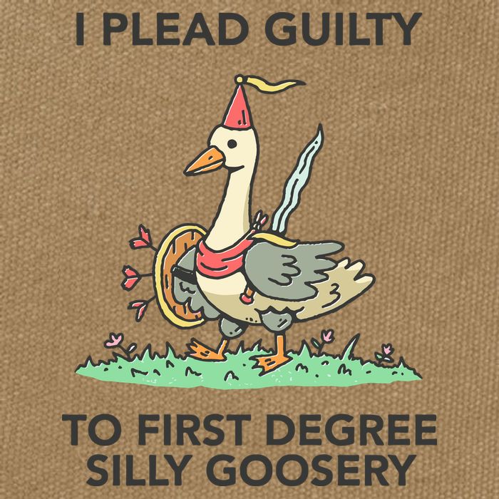 Wizard Of Barge I Plead Guilty To First Degree Silly Goosery Cotton Canvas Backpack