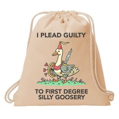 Wizard Of Barge I Plead Guilty To First Degree Silly Goosery Drawstring Bag