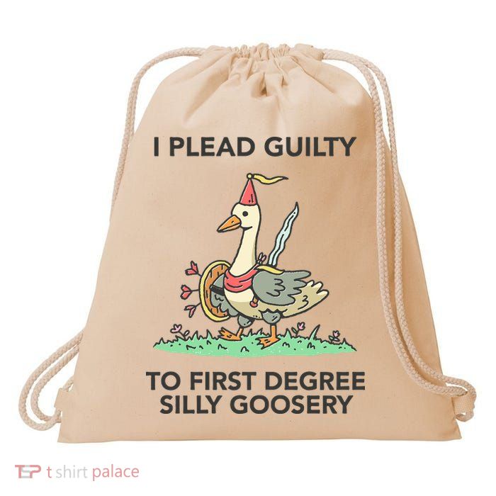 Wizard Of Barge I Plead Guilty To First Degree Silly Goosery Drawstring Bag