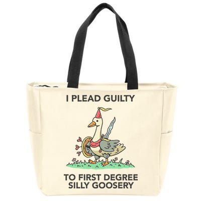 Wizard Of Barge I Plead Guilty To First Degree Silly Goosery Zip Tote Bag