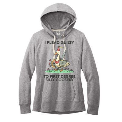 Wizard Of Barge I Plead Guilty To First Degree Silly Goosery Women's Fleece Hoodie