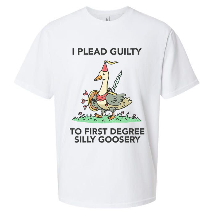 Wizard Of Barge I Plead Guilty To First Degree Silly Goosery Sueded Cloud Jersey T-Shirt