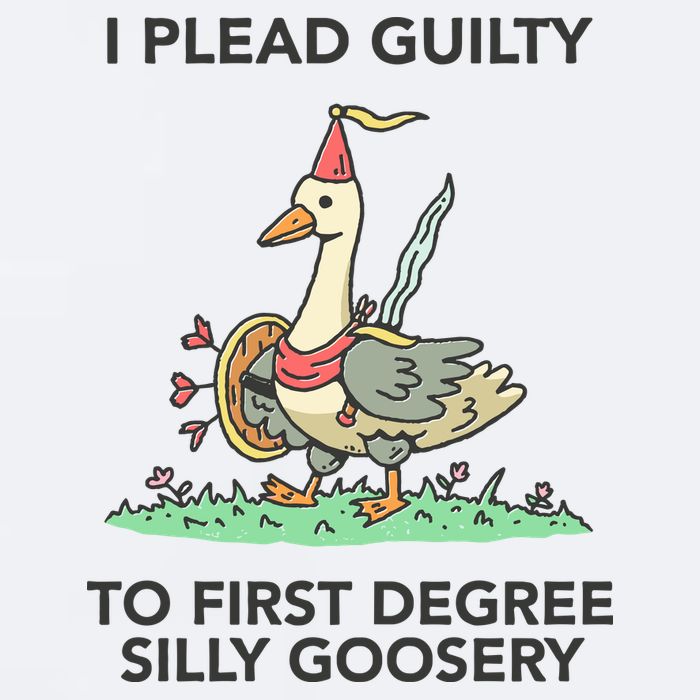Wizard Of Barge I Plead Guilty To First Degree Silly Goosery Sueded Cloud Jersey T-Shirt