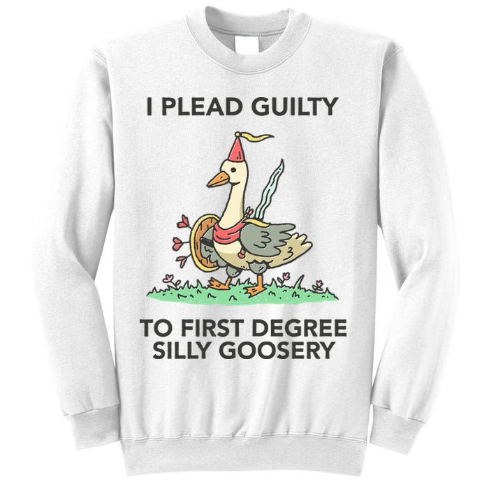 Wizard Of Barge I Plead Guilty To First Degree Silly Goosery Sweatshirt