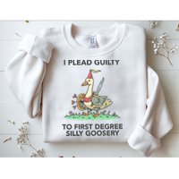 Wizard Of Barge I Plead Guilty To First Degree Silly Goosery Sweatshirt