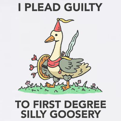 Wizard Of Barge I Plead Guilty To First Degree Silly Goosery T-Shirt