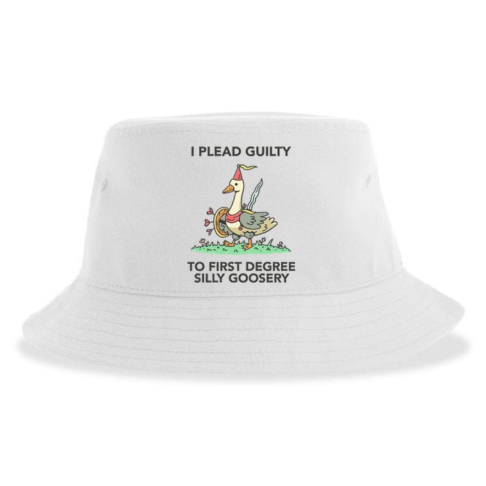 Wizard Of Barge I Plead Guilty To First Degree Silly Goosery Sustainable Bucket Hat