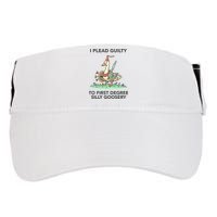 Wizard Of Barge I Plead Guilty To First Degree Silly Goosery Adult Drive Performance Visor