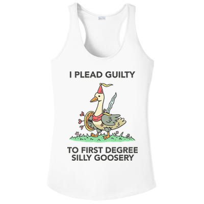 Wizard Of Barge I Plead Guilty To First Degree Silly Goosery Ladies PosiCharge Competitor Racerback Tank