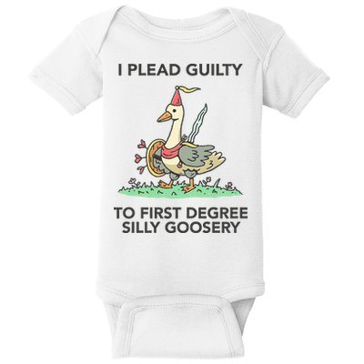Wizard Of Barge I Plead Guilty To First Degree Silly Goosery Baby Bodysuit