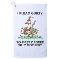Wizard Of Barge I Plead Guilty To First Degree Silly Goosery Golf Towel