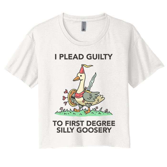 Wizard Of Barge I Plead Guilty To First Degree Silly Goosery Crop Top