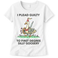 Wizard Of Barge I Plead Guilty To First Degree Silly Goosery Womens T-Shirt