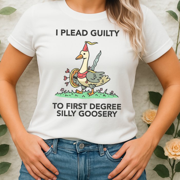 Wizard Of Barge I Plead Guilty To First Degree Silly Goosery Womens T-Shirt