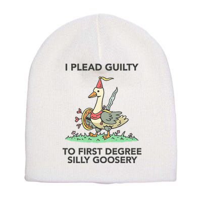 Wizard Of Barge I Plead Guilty To First Degree Silly Goosery Short Acrylic Beanie