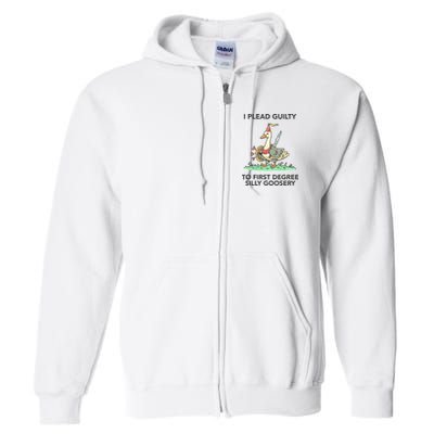 Wizard Of Barge I Plead Guilty To First Degree Silly Goosery Full Zip Hoodie