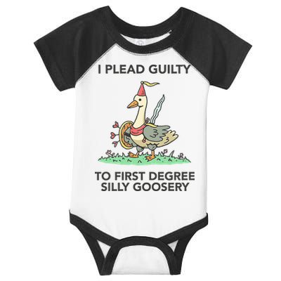 Wizard Of Barge I Plead Guilty To First Degree Silly Goosery Infant Baby Jersey Bodysuit