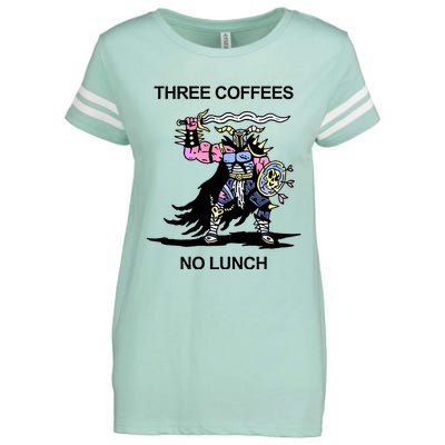 Wizard Of Barge Three Coffees No Lunch Enza Ladies Jersey Football T-Shirt