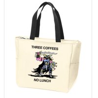 Wizard Of Barge Three Coffees No Lunch Zip Tote Bag