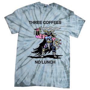 Wizard Of Barge Three Coffees No Lunch Tie-Dye T-Shirt