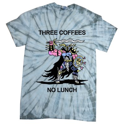 Wizard Of Barge Three Coffees No Lunch Tie-Dye T-Shirt