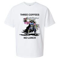 Wizard Of Barge Three Coffees No Lunch Sueded Cloud Jersey T-Shirt