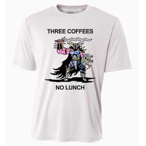 Wizard Of Barge Three Coffees No Lunch Cooling Performance Crew T-Shirt