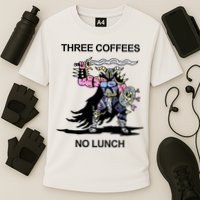 Wizard Of Barge Three Coffees No Lunch Performance Shirt